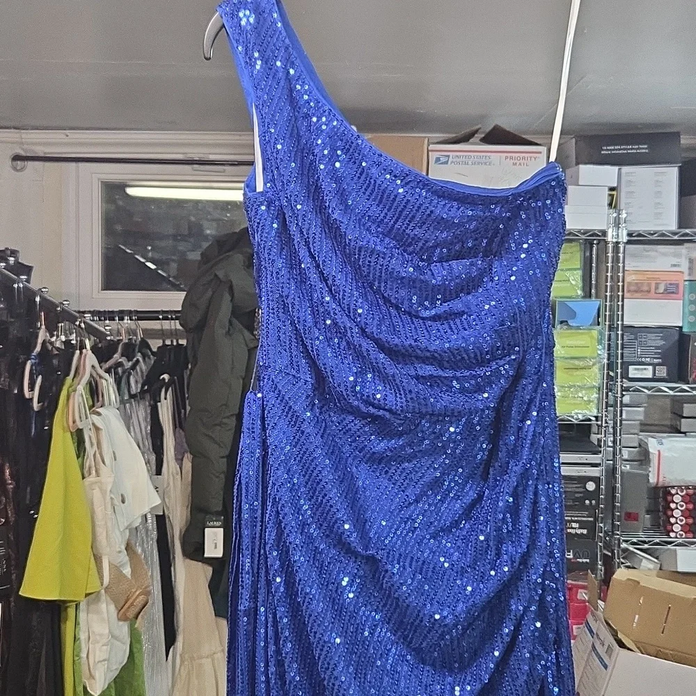 Grace Karin Sequin Dress Royal Blue